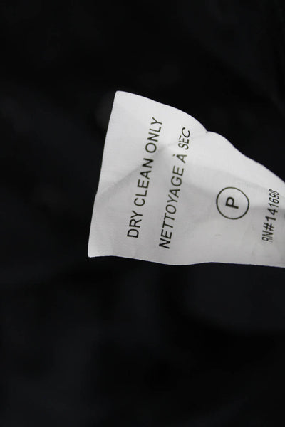 Ramy Brook Women Peasant Mini Skirt Black Geometric Cotton Silk Size S