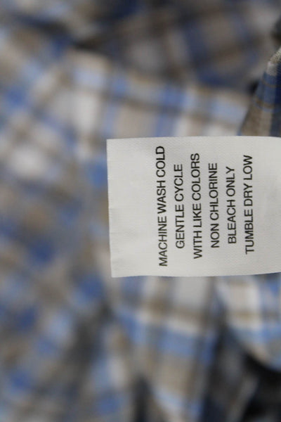 Johnnie-o Men's Long Sleeves Button Down Multicolor Plaid Shirt Size L