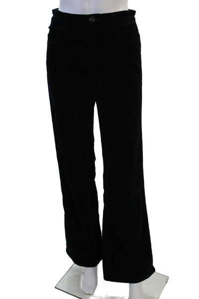 J Brand Womens 90s Black Pants Button Solid Cotton Modal Size 26