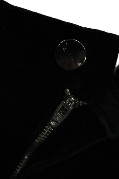 J Brand Womens 90s Black Pants Button Solid Cotton Modal Size 26
