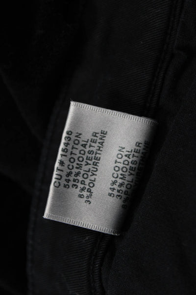 J Brand Womens 90s Black Pants Button Solid Cotton Modal Size 26