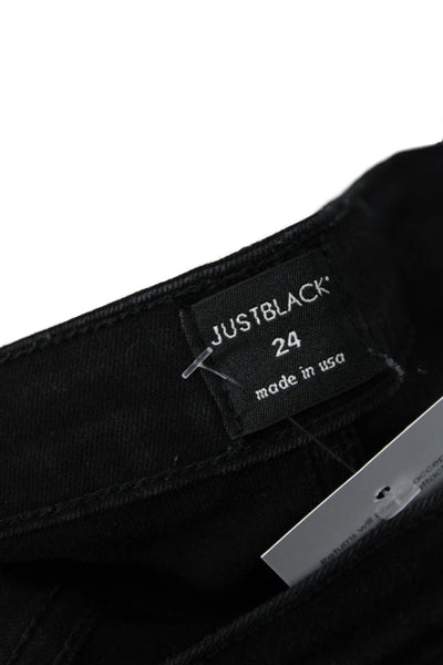 Just Black Womens Ankle Skinny Jeans Black Size 24
