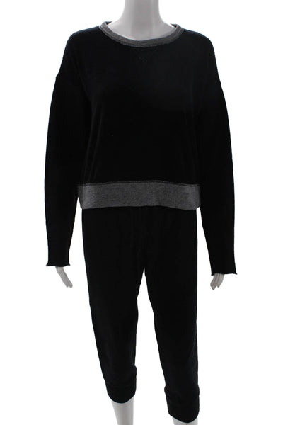 Christina Lehr Unisex Black Pullover Sweatshirt Cotton Crew Neck Size 1