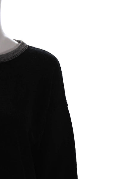 Christina Lehr Unisex Black Pullover Sweatshirt Cotton Crew Neck Size 1