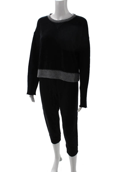 Christina Lehr Unisex Black Pullover Sweatshirt Cotton Crew Neck Size 1