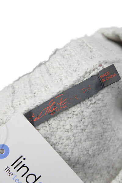 Feel The Piece Unisex Gray Pullover Sweaters Crewneck Long Sleeve Size One Size