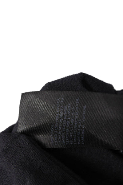 Allsaints Womens Black Graphic Round Neck Viscose Short Sleeve T-Shirt Size M