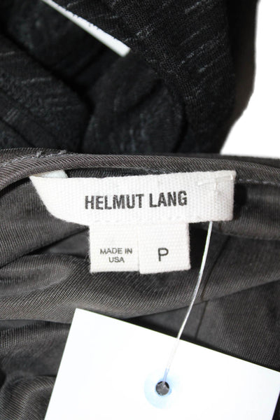 Helmut Lang Womens Bodycon Mini Dress Dark Gray Size PP