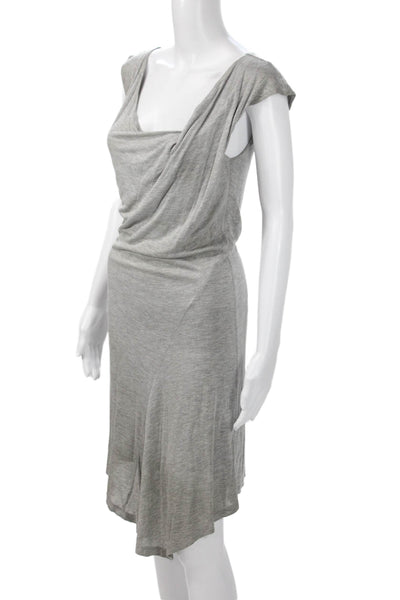 Velvet Womens Gray Tank Dress Rayon Blend Mid Calf Petite Size S