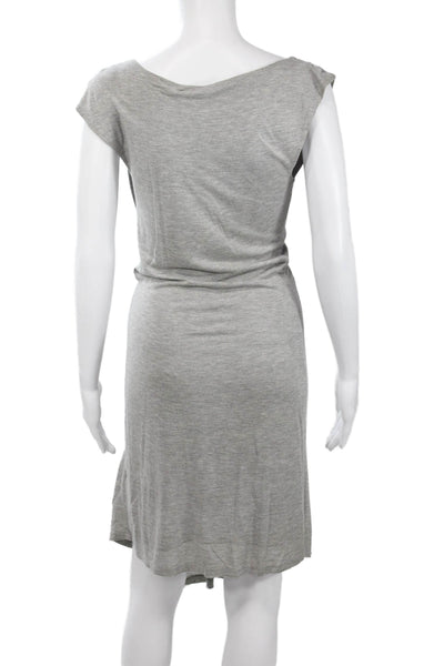 Velvet Womens Gray Tank Dress Rayon Blend Mid Calf Petite Size S
