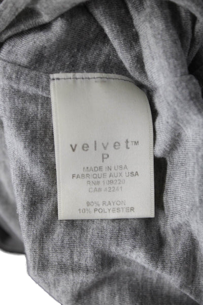 Velvet Womens Gray Tank Dress Rayon Blend Mid Calf Petite Size S