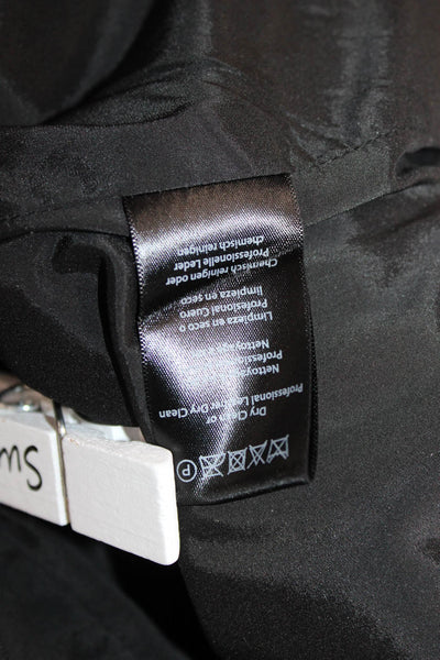 Rachel Zoe Women Sheath Mini Dress Black Wool Collared Sleeveless Size 2