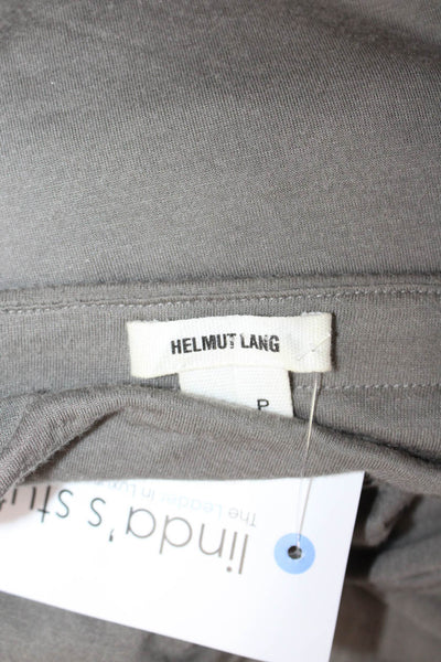 Helmut Lang Womens Gray Wrap Skirt Midi 100% Micro Modal Size PP