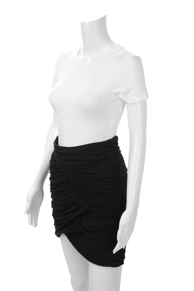 Leifsdottir Womens Bandage Mini Skirt Black Short Size 2