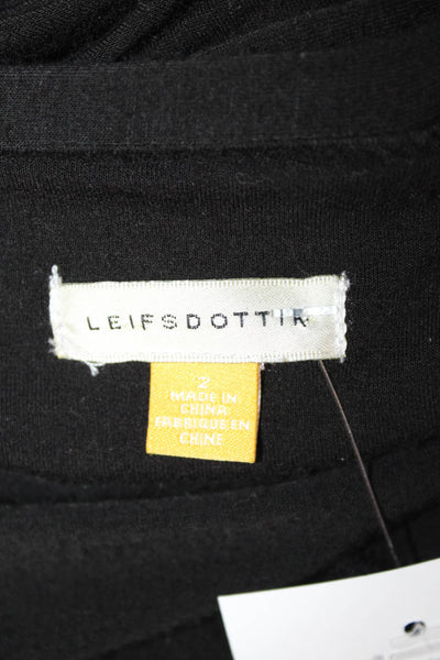 Leifsdottir Womens Bandage Mini Skirt Black Short Size 2