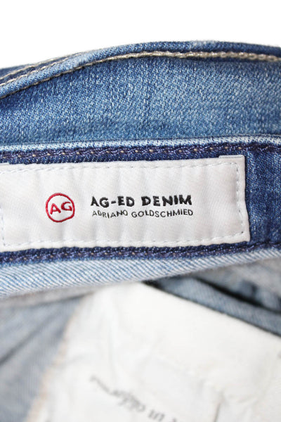AG Womens Ankle Skinny Dark Blue Mid-Rise Jeans Size 25