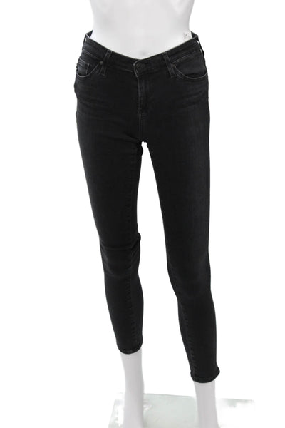 AG Womens Dark Gray Skinny Ankle Jeans Size 25