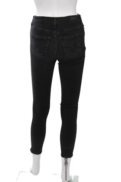 AG Womens Dark Gray Skinny Ankle Jeans Size 25