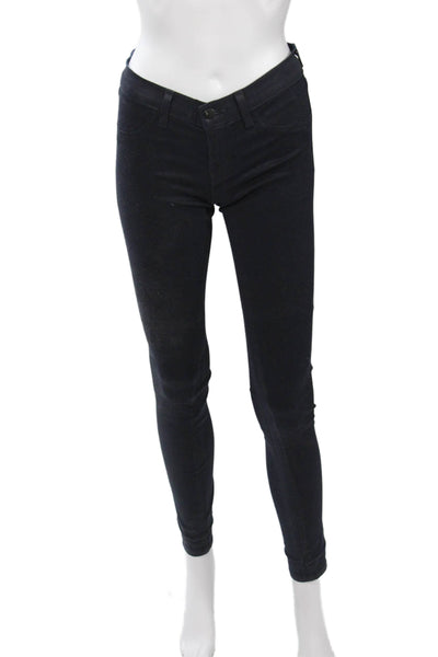 J Brand Womens Ankle Skinny Jeans Dark Blue Mid Rise Size 25