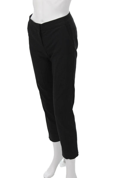 Avenue Montaigne Women Ankle Cropped Dress Pants Black Size 2