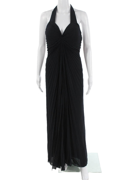 Chetta B Women Maxi Dress Sleeveless Black Polyester Size 6