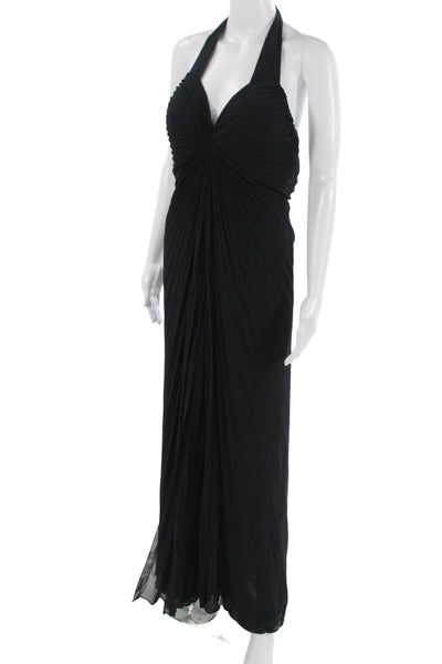 Chetta B Women Maxi Dress Sleeveless Black Polyester Size 6