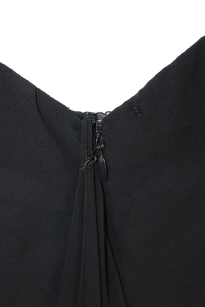 Chetta B Women Maxi Dress Sleeveless Black Polyester Size 6