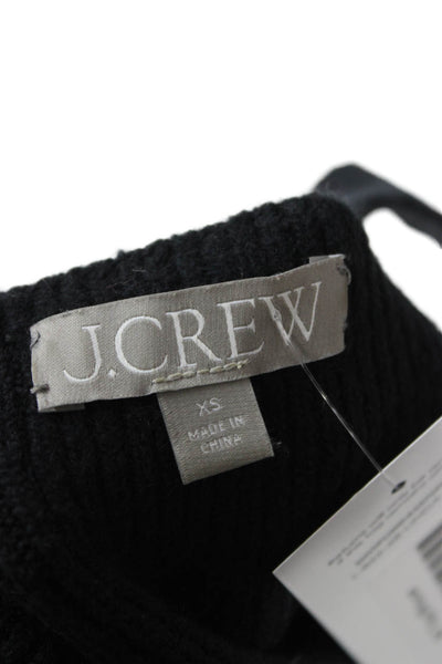 J Crew Women Black Cropped Camisole Square Neck Modal Size XS