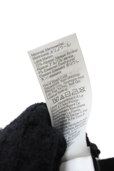 J Crew Women Black Cropped Camisole Square Neck Modal Size XS