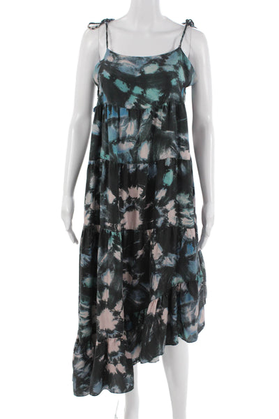 Unsubscribed Women Maxi Sundress Sleeveless Bohemian Black Size 2