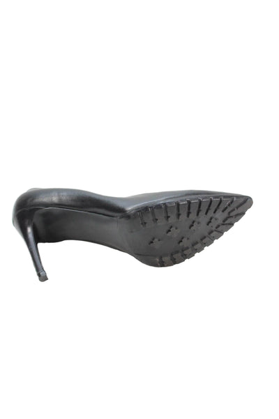 Nine West Womens Pointed Toe Slip On Stiletto Heels Black Size 6