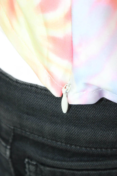 Lovers + Friends Womens Sleeveless Tie Neck Pink Top Size 2XS