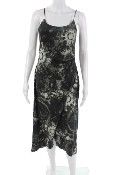 The Westside Womens Slip Dress Black Silk Sleeveless Long Size 2