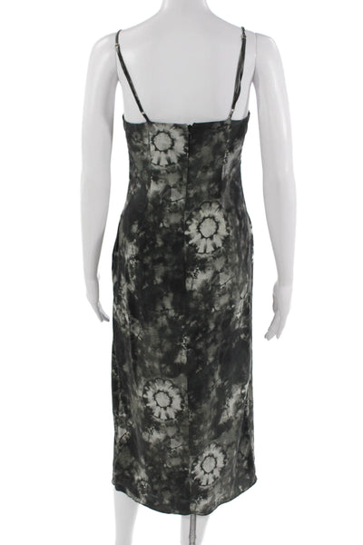 The Westside Womens Slip Dress Black Silk Sleeveless Long Size 2