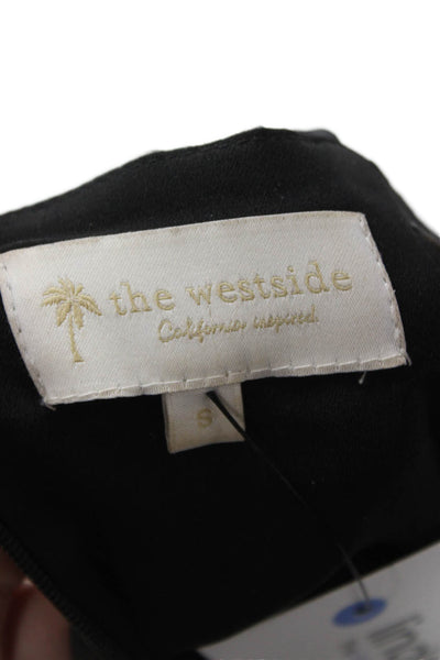 The Westside Womens Slip Dress Black Silk Sleeveless Long Size 2