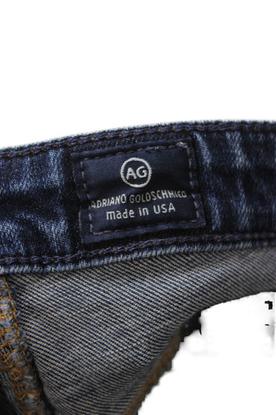 AG Adriano Goldschmied Womens Dark Blue Skinny Ankle Jeans Size 27