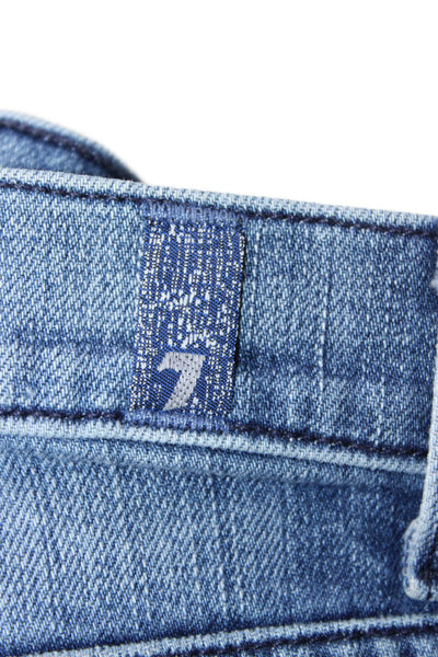 7 For All Mankind Women Skinny Ankle Jeans Blue Low Rise Size 26