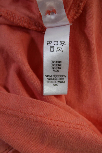 Cosabella Womens Button Up Tunic Long Sleeve Orange Size S