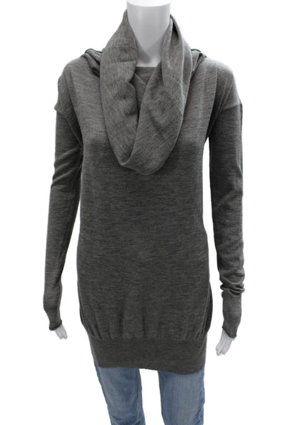 Stella McCartney Unisex Gray Turtleneck Pullover Sweater Lana Vergine Size 42