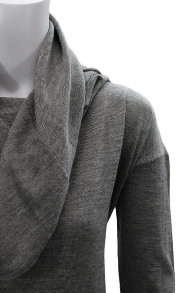 Stella McCartney Unisex Gray Turtleneck Pullover Sweater Lana Vergine Size 42