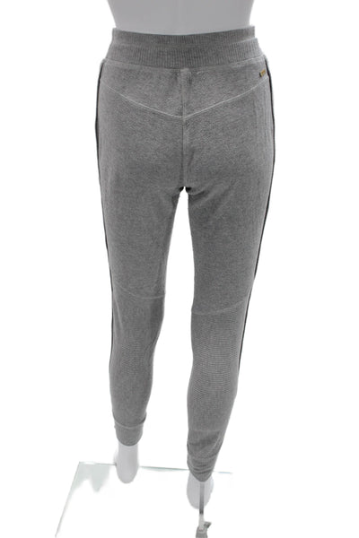 ALALA Unisex Pullover Gray V-Neck Long Sleeve Drawstring Rayon Blend Size XS