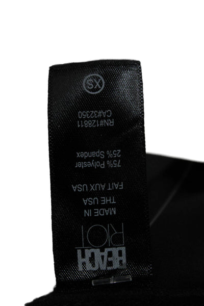 Beach Riot Women Ankle Jeggings Black 75% Polyester 25% Spandex Size XS