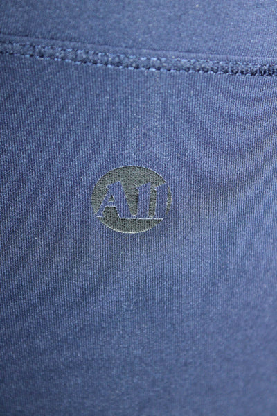 All Access Womens Biker Ankle Leggings Dark Blue Nylon Spandex Size XS