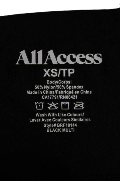 All Access Women Ankle Leggings Black 87% Polyester 13% Spandex Size XS