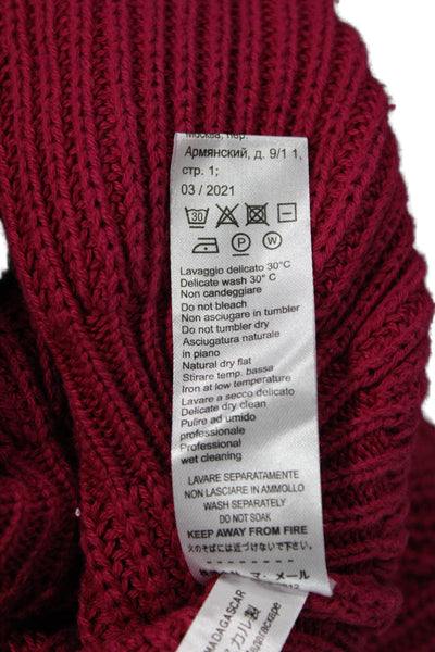 Il Gufo Girls Crewneck Long Sleeves Knit Sweater Pink Size S