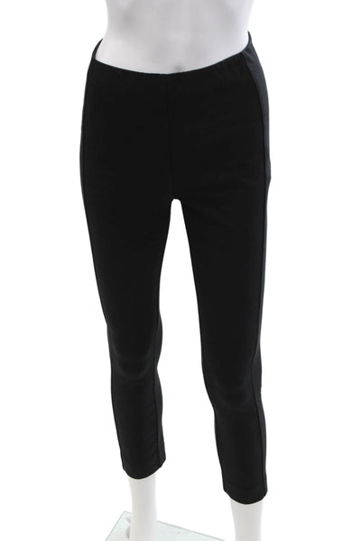 Rag & Bone Women Ankle Cropped Black Pants Zip Size 0