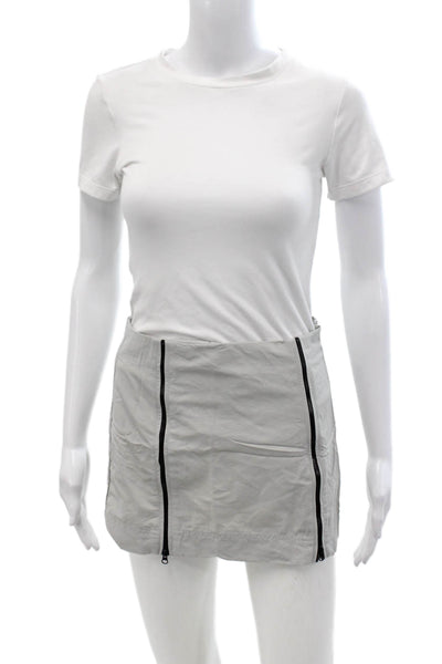 Zara Womens Gray Mini Cargo Skort Polyamide Solid Size XS