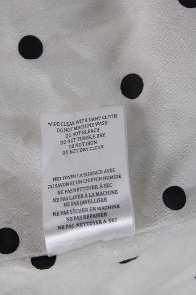 Blank NYC Womens White Biker Jacket Collared Button Longsleeve Size L