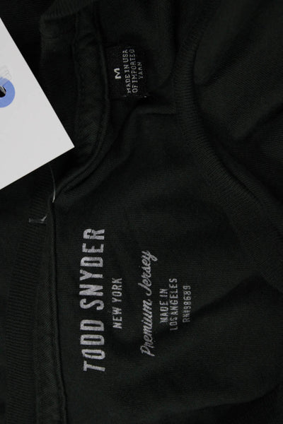 Todd Snyder Mens Black 100% Cotton Crew Neck Army T-Shirt Size M