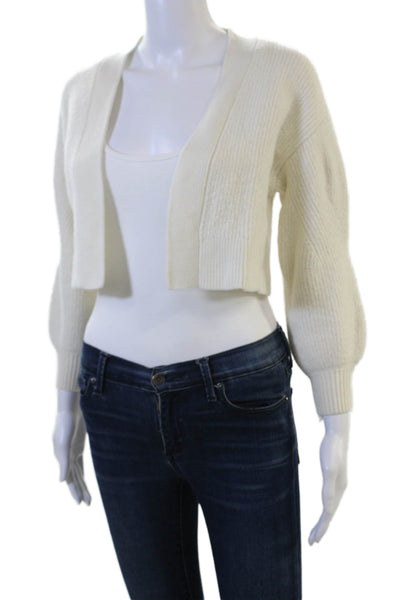 Wilfred Unisex V-Neck White Cardigan Long Sleeve Size 2XS